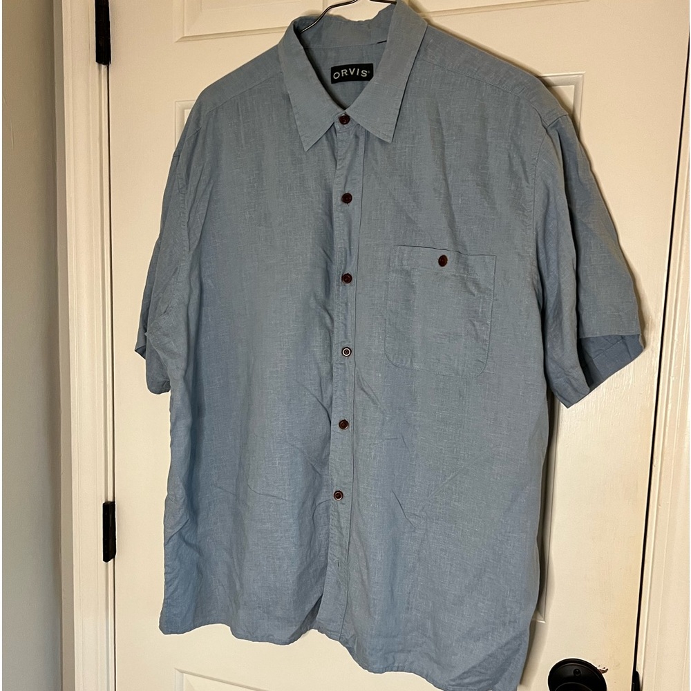 Orvis Men’s short sleeve button down size XXL